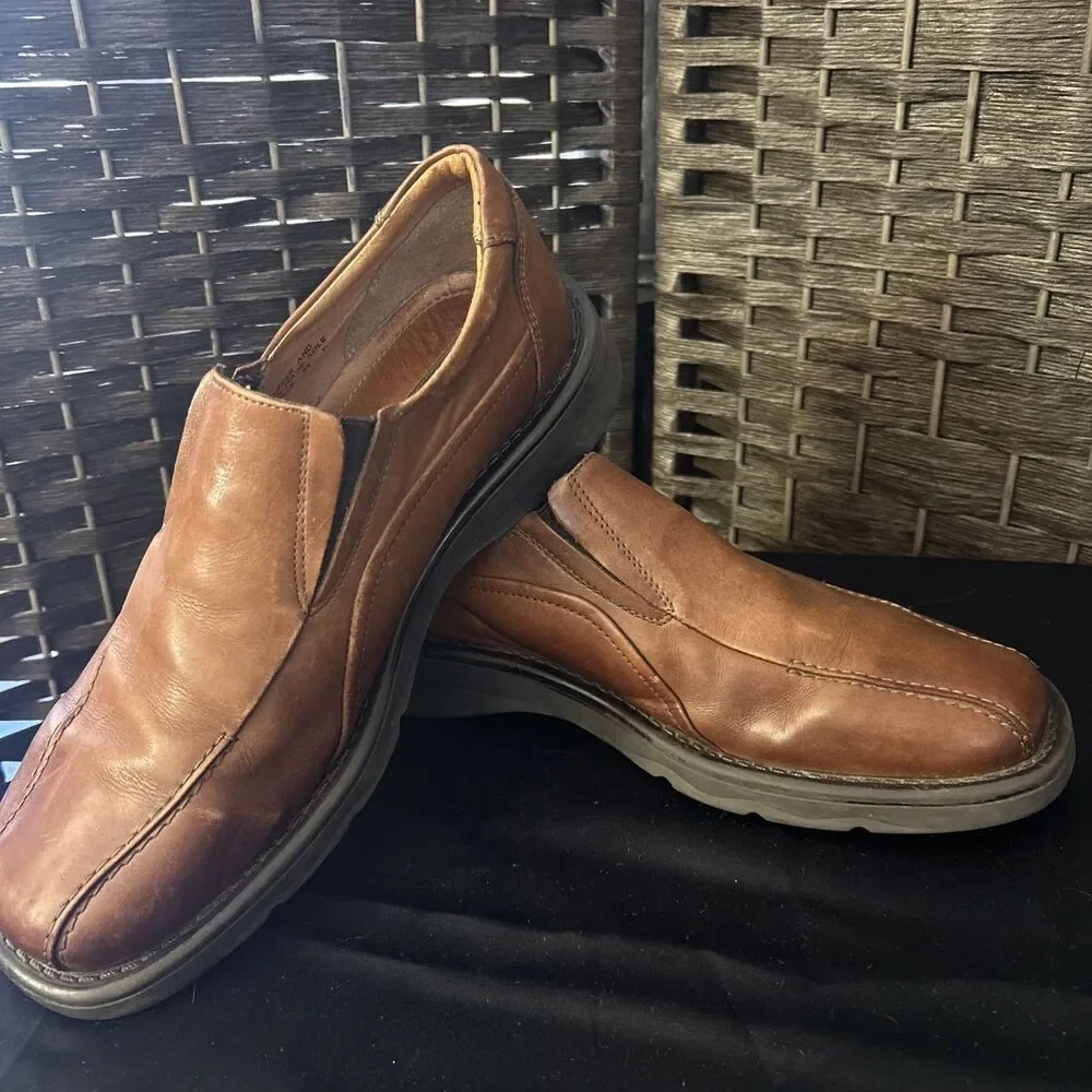 Mens STRUCTURE Made In Italy SLIP ON  LEATHER  SIZE 9.5 D